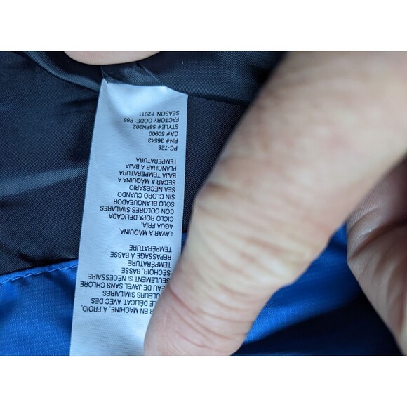 Timberland Men's Sz XL Quilted Puff Jacket Coat BLUE 58FN202 - Picture 3 of 6